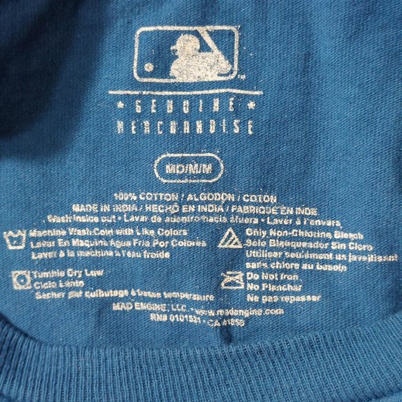 Toronto Blue Jays Majestic Vladimir Guerrero JR. Blue T-Shirt - Adult Size M - Picture 3 of 4